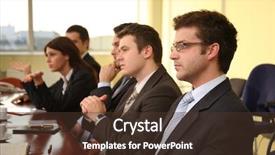  Presentation with debate law - Colorful PPT layouts enhanced with five business people backdrop and a tawny brown colored foreground