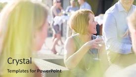  Presentation with celebrate - Beautiful PPT layouts featuring  backdrop and a  colored foreground