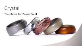  Presentation with fashion accessories - Presentation design consisting of five-fashion-color-bracelets-set background and a white colored foreground