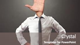  Presentation with hand palm - Theme with five fingers - business man with palm hand background and a gray colored foreground