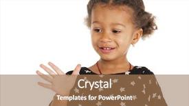  Presentation with swimming beautiful girl swims underwater - Cool new slide deck with five fingers - portrait of beautiful happy little backdrop and a coral colored foreground