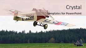  Presentation with czech republic - Beautiful theme featuring five forces - historic plane avia bh 5 backdrop and a  colored foreground