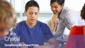  Presentation with african american in computer class business - Audience pleasing PPT layouts consisting of five grade - african american teacher helping student backdrop and a ocean colored foreground