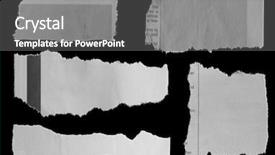  Presentation with newspaper clipping pieces of torn - PPT theme with five pieces of torn newspaper background and a gray colored foreground