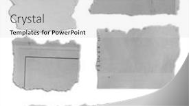  Presentation with torn paper - Presentation enhanced with five-pieces-of-torn-paper background and a light gray colored foreground