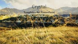  Presentation with ponds - Slide deck with five-ponds-valley-tatra-mountains background and a soft green colored foreground