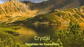 Presentation with ponds - Colorful PPT layouts enhanced with five ponds valley tatra mountains poland backdrop and a tawny brown colored foreground