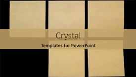  Presentation with black - Presentation theme featuring five-post-it-in-over background and a yellow colored foreground