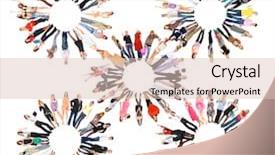  Presentation with united - Amazing presentation theme having five shape - corporate teamwork united company backdrop and a lemonade colored foreground