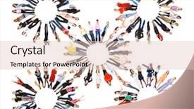  Presentation with culture - PPT theme enhanced with five shape - office culture standing together background and a lemonade colored foreground