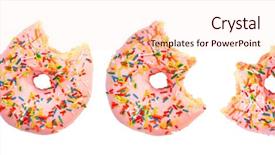  Presentation with five star hotel for client - Presentation design featuring five stages of donut biting background and a lemonade colored foreground