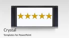  Presentation with five star - Cool new slides with five star tv backdrop and a white colored foreground