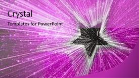  Presentation with silver abstract - PPT layouts having five unique shapes - abstract speed effect black background and a lilac colored foreground