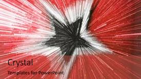  Presentation with silver abstract - Cool new PPT layouts with five unique shapes - abstract speed effect black backdrop and a  colored foreground