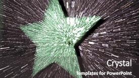  Presentation with elegant abstract of blue green - Slide deck featuring five unique shapes - abstract speed effect green star background and a dark gray colored foreground