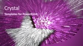  Presentation with silver abstract - PPT layouts enhanced with five unique shapes - abstract speed effect silver star background and a violet colored foreground