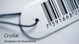  Presentation with barcode - Cool new theme with five unique shapes - barcode label backdrop and a lemonade colored foreground