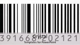  Presentation with code - Audience pleasing PPT layouts consisting of five unique shapes - black and white bar code backdrop and a light gray colored foreground
