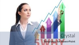  Presentation with virtual - Cool new PPT theme with five-whys-concept-with-businessman backdrop and a teal colored foreground