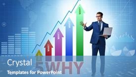  Presentation with virtual - PPT layouts consisting of five-whys-concept-with-businessman background and a teal colored foreground