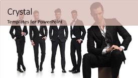  Presentation with virile young men - Cool new theme with wedding best - five young men in tuxedoes backdrop and a soft green colored foreground