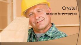  Presentation with home improvement - Amazing PPT theme having  backdrop and a  colored foreground