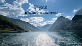  Presentation with western - PPT theme enhanced with fjord landscape in the western area of norway aurlandsfjord in sognefjord background and a light blue colored foreground
