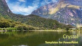  Presentation with beautiful-landscapes - Slide deck having fjord-milford-sound-the-mountains background and a tawny brown colored foreground