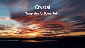  Presentation with golden standard - Slide set featuring fjord oslo fjord in march background and a ocean colored foreground