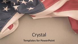  Presentation with patriotic - Slides featuring flag filtered image processed vintage background and a coral colored foreground