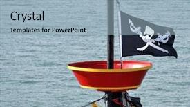  Presentation with inspection in ship - Slides featuring flag flying from a ship background and a light blue colored foreground