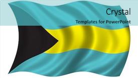  Presentation with bahamas - Amazing PPT layouts having flag of bahamas backdrop and a teal colored foreground