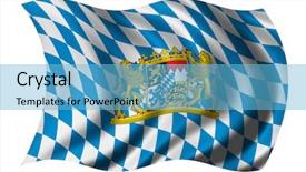  Presentation with bavaria - PPT theme with flag of bavaria waving background and a  colored foreground
