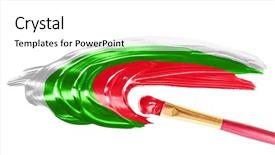  Presentation with phuket flag - Slide deck having flag of bulgaria illustration paints background and a  colored foreground