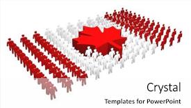  Presentation with canada flag - Amazing presentation design having flag of canada canadian people backdrop and a  colored foreground