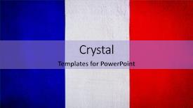  Presentation with france flag - Audience pleasing PPT layouts consisting of flag of france grunge textile backdrop and a  colored foreground
