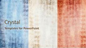  Presentation with france flag - Slides with flag of france background and a sky blue colored foreground