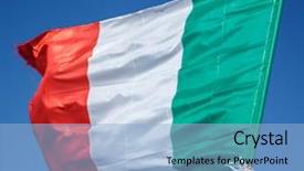  Presentation with red white blue - Amazing theme having flag of italy europe italian backdrop and a light blue colored foreground