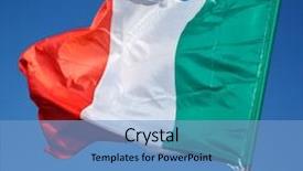 Presentation with red white blue - Beautiful theme featuring flag of italy europe italian backdrop and a teal colored foreground