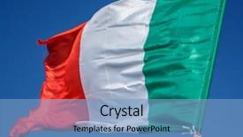  Presentation with red white blue - PPT layouts with flag of italy europe italian background and a teal colored foreground