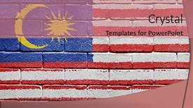  Presentation with malaysia flag - Amazing slides having flag of malaysia painted onto backdrop and a coral colored foreground