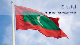  Presentation with maldives - Slide deck having flag-of-maldives-in-male background and a  colored foreground