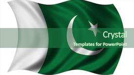  Presentation with pakistan flag - Cool new presentation design with flag of pakistan waving backdrop and a ocean colored foreground