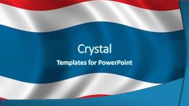  Presentation with thailand - Colorful presentation theme enhanced with flag of thailand backdrop and a ocean colored foreground