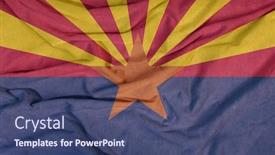  Presentation with wind - PPT theme enhanced with flag-of-the-american-state background and a ocean colored foreground