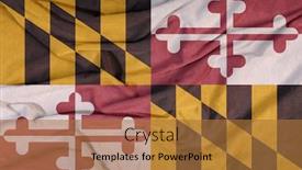  Presentation with broken wall american flag - Slide deck with flag-of-the-american-state background and a red colored foreground