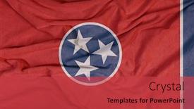  Presentation with fabric - Audience pleasing slides consisting of flag-of-the-american-state backdrop and a red colored foreground