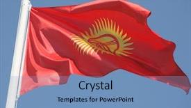  Presentation with soviet - Audience pleasing presentation consisting of flag of the former soviet backdrop and a  colored foreground