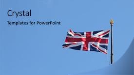  Presentation with unit rates uk flag - Presentation theme consisting of flag of the united kingdom background and a  colored foreground