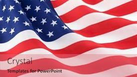  Presentation with united states flag - Slide deck enhanced with flag-of-the-united-states background and a coral colored foreground